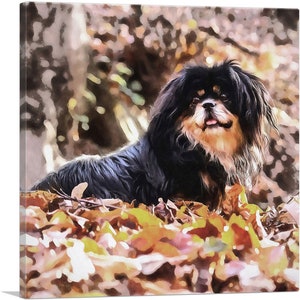 ARTCANVAS Tibetan Spaniel Dog Breed Canvas Art Print