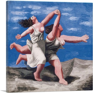 ARTCANVAS Two Women Running on the Beach 1922 by Pablo Picasso Canvas Art Print