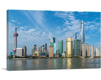 ARTCANVAS Shanghai China Skyline Canvas Art Print