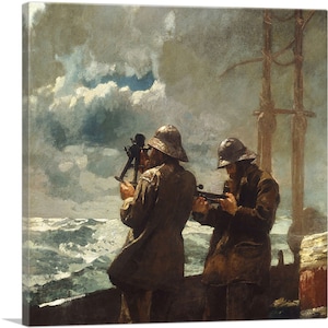 ARTCANVAS Eight Bells 1886 Canvas Art Print by Winslow Homer