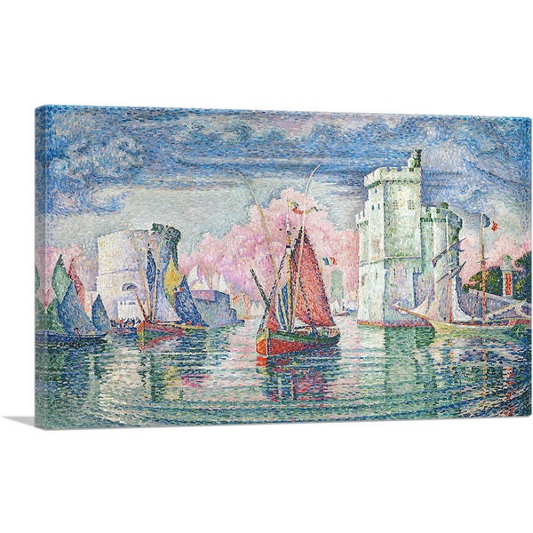 ARTCANVAS Port of La Rochelle 1921 by Paul Signac Canvas Art Print
