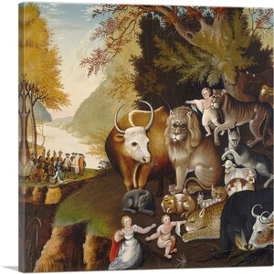 ARTCANVAS Peaceable Kingdom 1834 by Edward Hicks Canvas Art Print