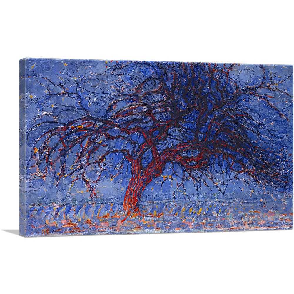 Piet Mondrian Painting 1908 Avond Evening Red Tree Greeting Card - View #5