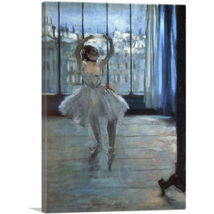 ARTCANVAS Dancer in Front of a Window 1877 Canvas Art Print by Edgar Degas 26&quot;x18&quot;