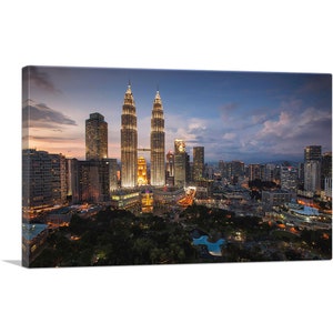 ARTCANVAS Kuala Lumpur Malaysia Skyline Canvas Art Print
