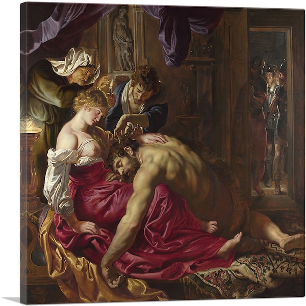 ARTCANVAS Samson and Delilah by Peter Paul Rubens Canvas Art Print