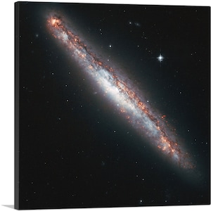ARTCANVAS Hubble Telescope Galactic Fountain of Youth NGC 5775 Canvas Art Print