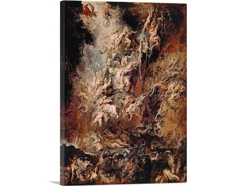 ARTCANVAS War in Heaven - Fall of the Damned by Peter Paul Rubens Canvas Art Print