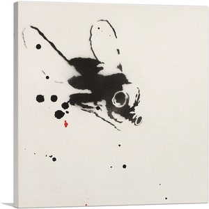 ARTCANVAS Banksy Mosquito by Banksy Canvas Art Print