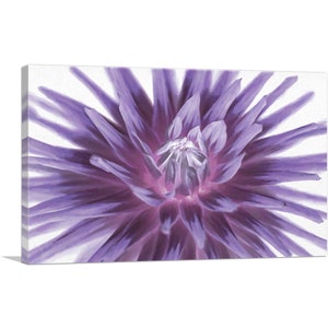 ARTCANVAS Big Purple Flower Home Decor Canvas Art Print