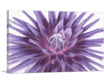 ARTCANVAS Big Purple Flower Home Decor Canvas Art Print