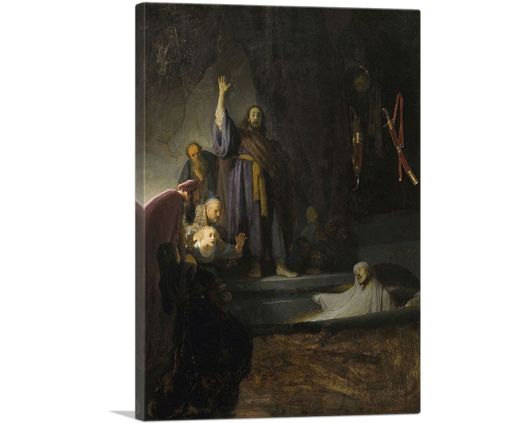 ARTCANVAS the Raising of Lazarus 1632 Canvas Art Print by Rembrandt Van ...