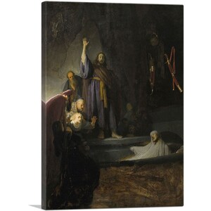 ARTCANVAS The Raising of Lazarus 1632 Canvas Art Print by Rembrandt van Rijn