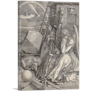 ARTCANVAS Melencolia I 1514 Canvas Art Print by Albrecht Durer