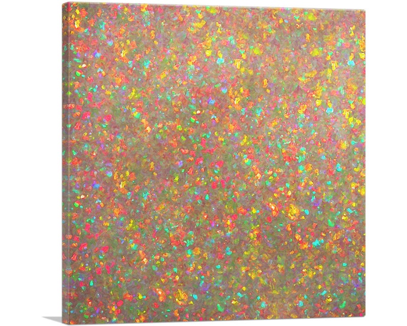 ARTCANVAS White Opal Precious Stone Gemstone Jewel Canvas Art Print
