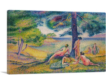 ARTCANVAS La Plage Ombragee 1902 by Henri Edmond Cross Canvas Art Print