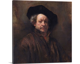 ARTCANVAS Rembrandt Self-Portrait 1660 by Rembrandt van Rijn Canvas Art Print