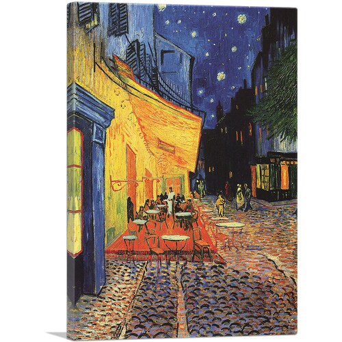 ARTCANVAS Cafe Terrace at Night 1888 by Vincent Van Gogh | Etsy