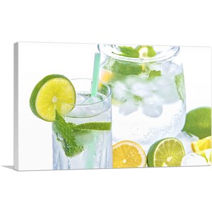 ARTCANVAS Mojito Cocktail Bar Decoración Canvas Art Print 26"x18"