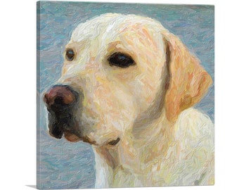 ARTCANVAS Labrador Retriever Dog Breed Yellow Lab Canvas Art Print