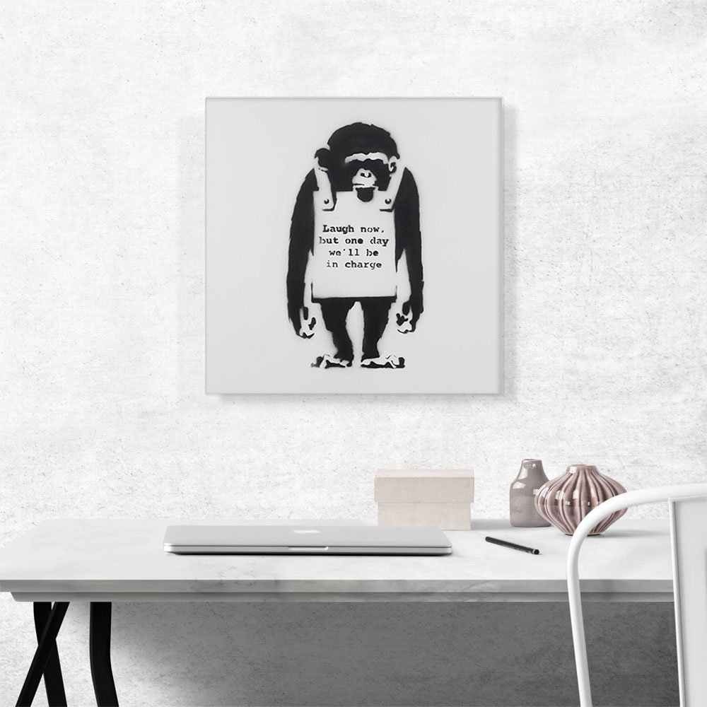 Banksy's Laugh Now custom painted version by Hisashi Futamura