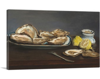 ARTCANVAS Oysters 1862 by Edouard Manet Canvas Art Print