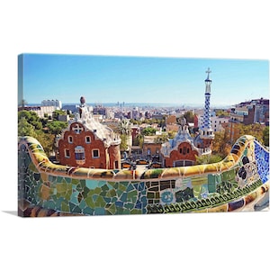 ARTCANVAS Barcelona City Spain Canvas Art Print