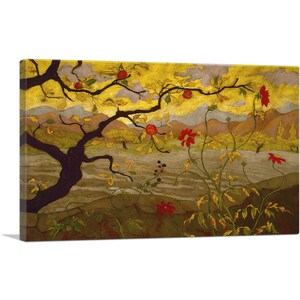 ARTCANVAS Apple Tree with Red Fruit 1902 by Paul Ranson Canvas Art Print