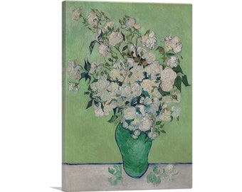 ARTCANVAS Roses 1890 by Vincent van Gogh Canvas Art Print