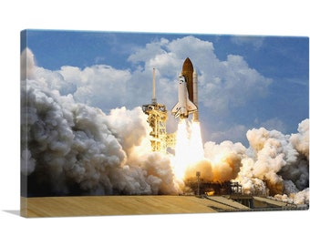 ARTCANVAS NASA Rocket Blasts Off into Outer Space Canvas Art Print