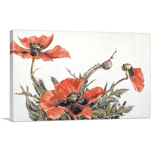 ARTCANVAS Red Poppies 1929 by Charles Demuth Canvas Art Print