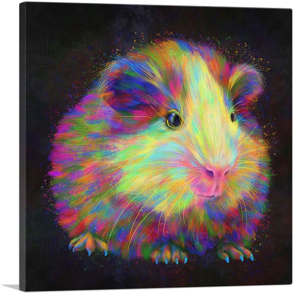 ARTCANVAS Guinea Pig Rodent Canvas Art Print