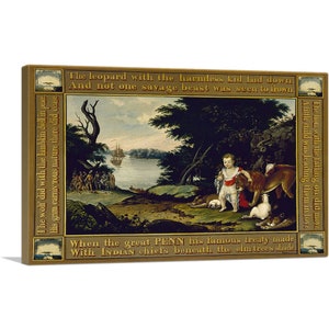 ARTCANVAS Peaceable Kingdom 1828 by Edward Hicks Canvas Art Print