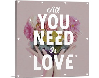 ARTCANVAS All You Need is Love Canvas Art Print