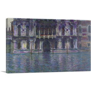 ARTCANVAS View of Venice, Le Palais Contarini by Claude Monet Canvas Art Print