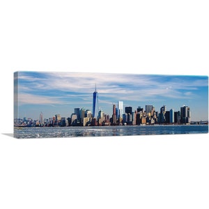ARTCANVAS New York Winter Skyline Panoramic Canvas Art Print