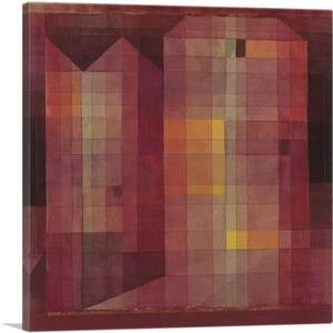 ARTCANVAS Burg 1 1923 by Paul Klee Canvas Art Print