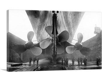 ARTCANVAS Titanic's Ship Propellers British Passenger Liner Canvas Art Print