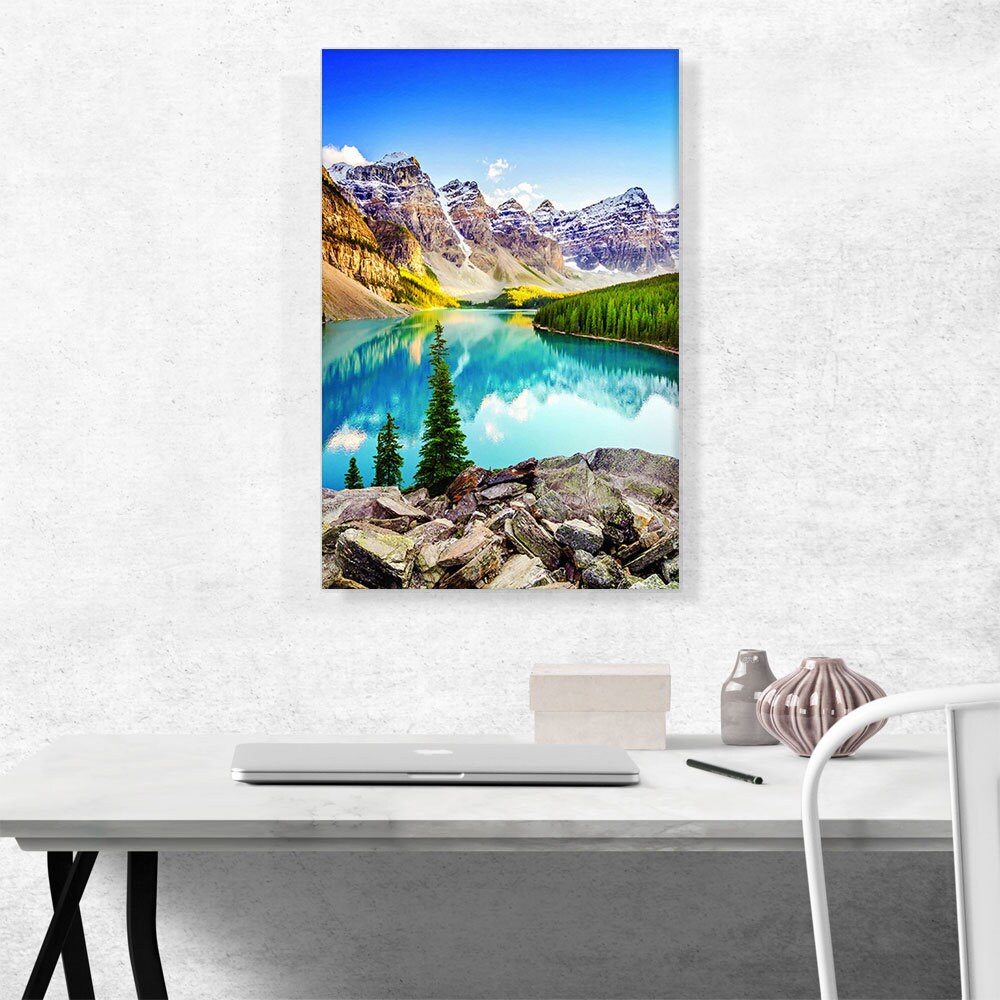 ARTCANVAS Moraine Lake Valley Landscape Canvas Art Print - Etsy