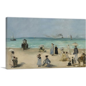 ARTCANVAS En la playa 1868 de Edouard Manet Lienzo impreso