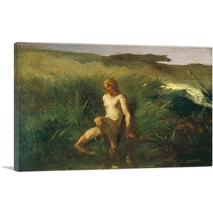 ARTCANVAS La Baigneuse 1846 by Jean-Francois Millet Canvas Art Print