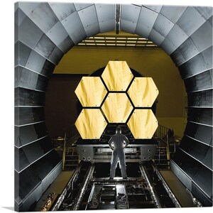 ARTCANVAS James Webb NASA Telescope Hexagonal Honeycomb Mirrors Canvas Art Print