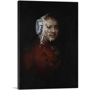 ARTCANVAS Pie Face by Banksy Canvas Art Print