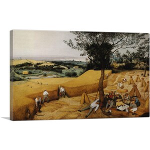 ARTCANVAS The Harvesters 1565 Canvas Art Print by Pieter Bruegel the Elder