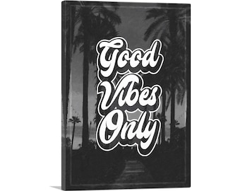 ARTCANVAS Good Vibes Only Motivational Canvas Art Print