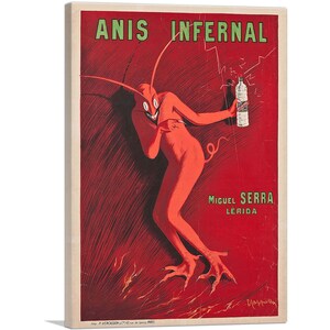 ARTCANVAS Anis Infernal 1905 by Leonetto Cappiello Canvas Art Print