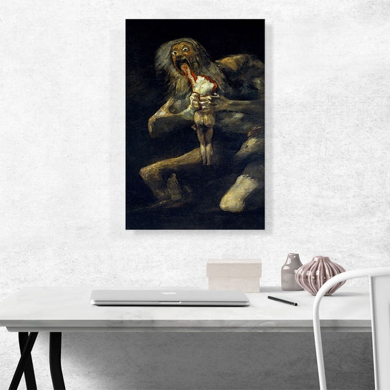 Devoration Giclee Canvas Print Francisco de Goya Saturn Devouring His Son