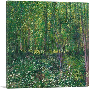 ARTCANVAS Trees and Undergrowth 1887 by Vincent Van Gogh Canvas Art Print