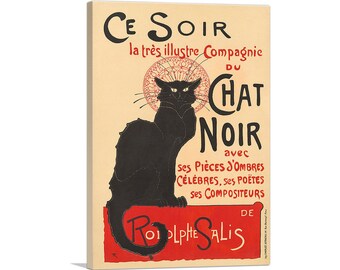 Le Chat Noir Black Cat Vintage Advertising Poster by Theophile