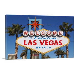 ARTCANVAS Welcome to Las Vegas Sign Canvas Art Print